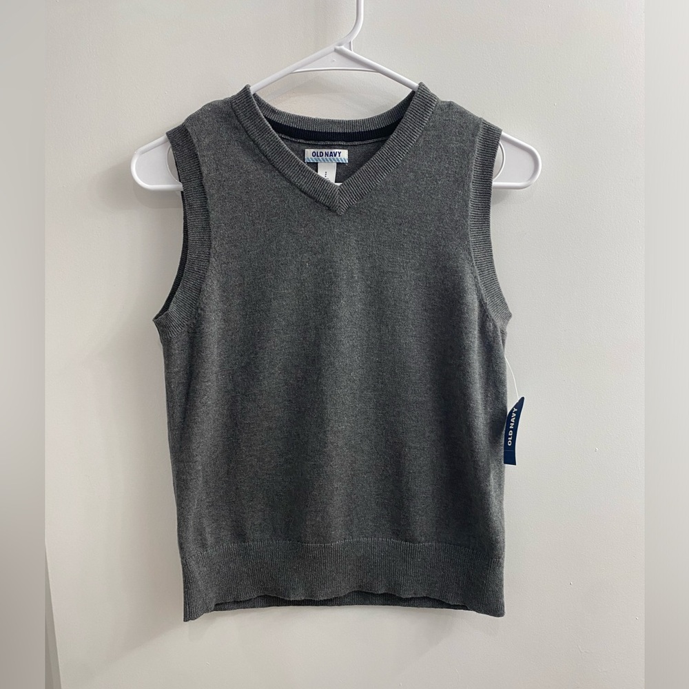 Old Navy Boys Gray Sweater Vest Size S